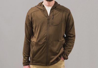 Nodak Hooded Jacket Waffle Fleece - River Bed