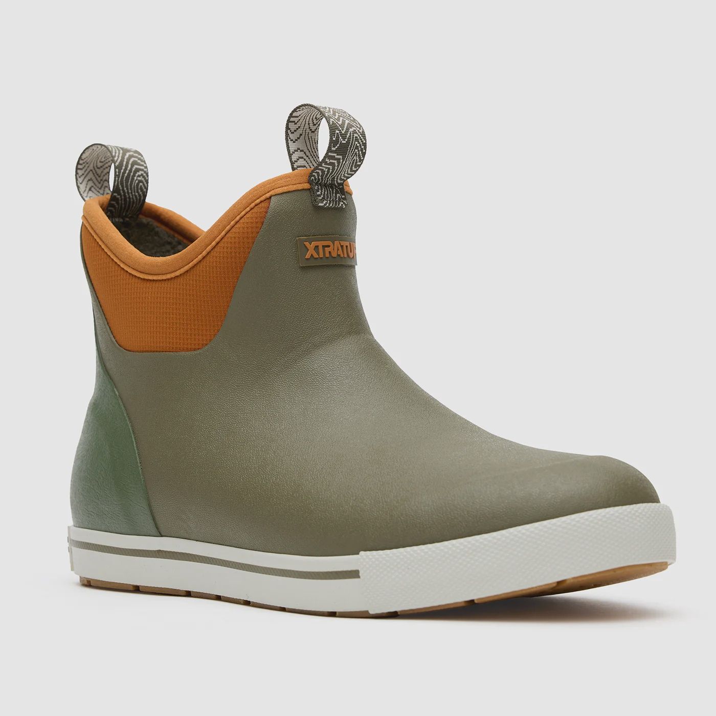 Men&#39;s Camp Fleece Lined Ankle Deck Boot - Dark Olive