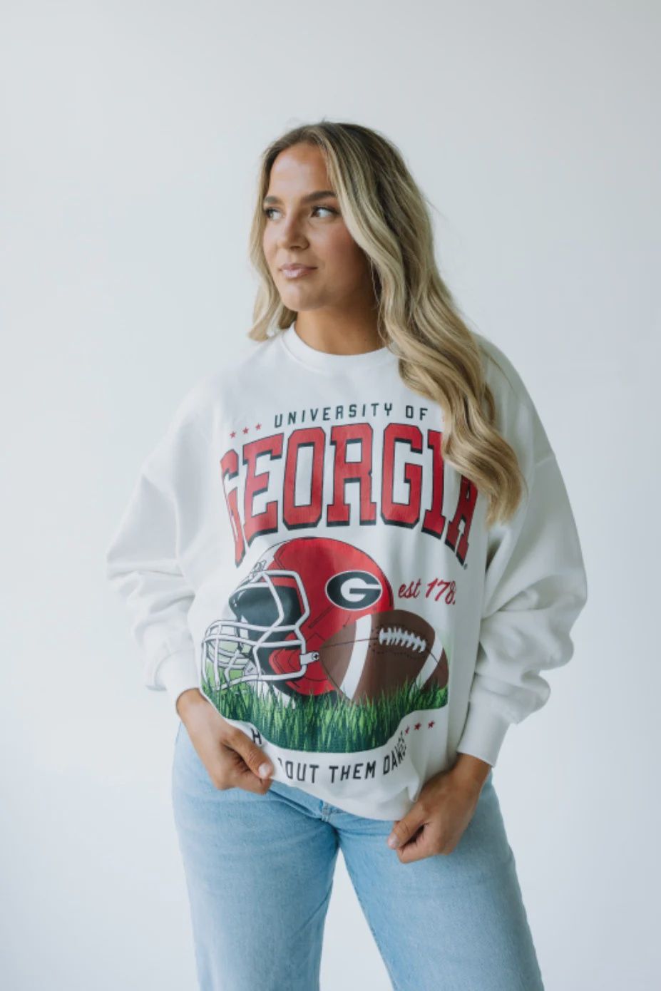 UGA Malone Multimedia Crewneck Pullover