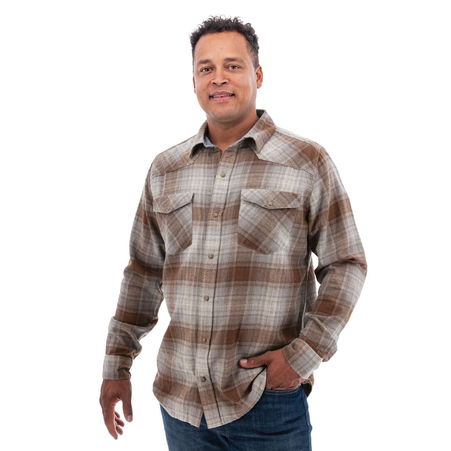 Ranger Organic Cotton Flannel Shirt, Color: Chipmunk, Size: MED