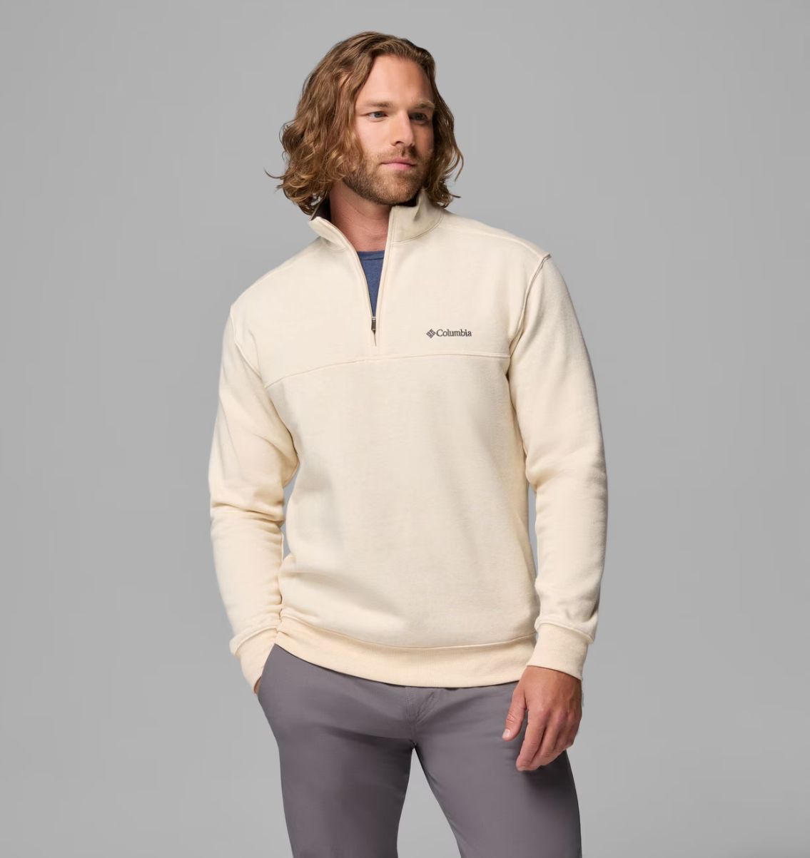 Hart Mountain™ II Half Zip Pullover, Color: 242-Oatmeal Heather, Size: SML