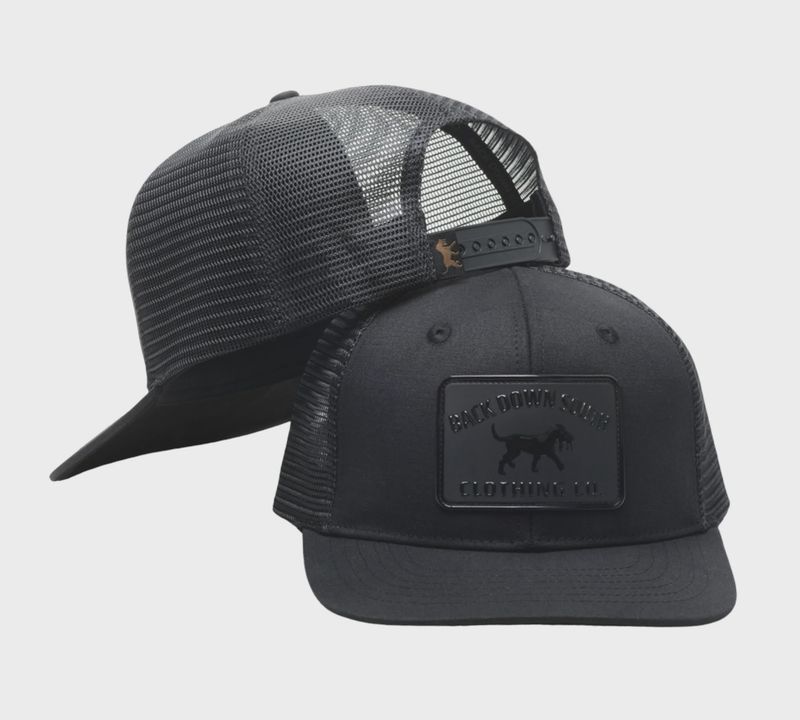 Waxed Pursuit Trucker Hat - Black Matte