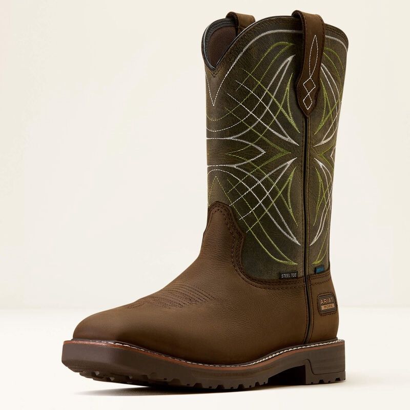 Activator Waterproof Steel Toe Dark Brown Boots