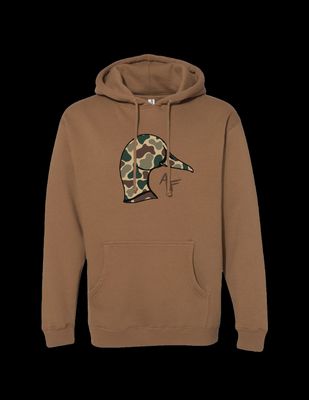 Mallard Head Hoodie - Dark Brown