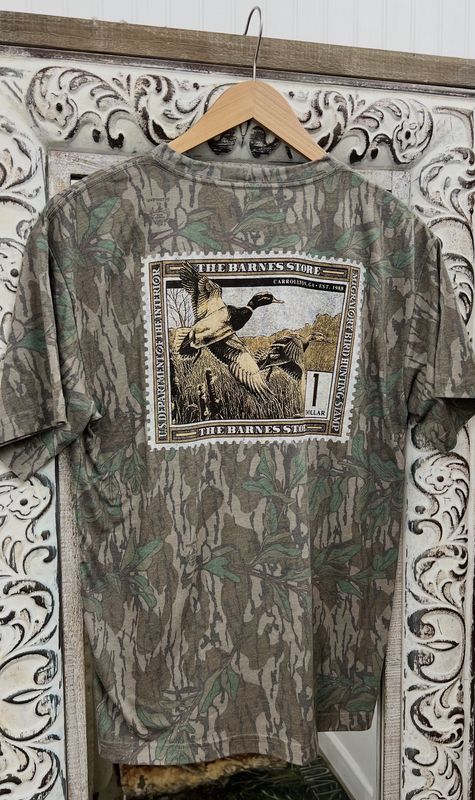 Duck Stamp Short Sleeve Mossy Oak Tee