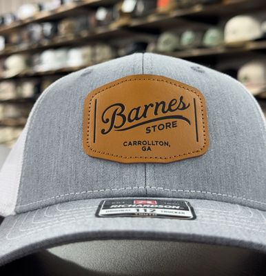 Youth Leather Patch Trucker Hat - Grey/White