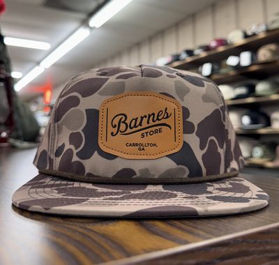 Leather Patch Rope Hat - Bark Duck Camo