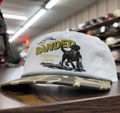 Premium Gear Dog Rope Hat - White/Brown