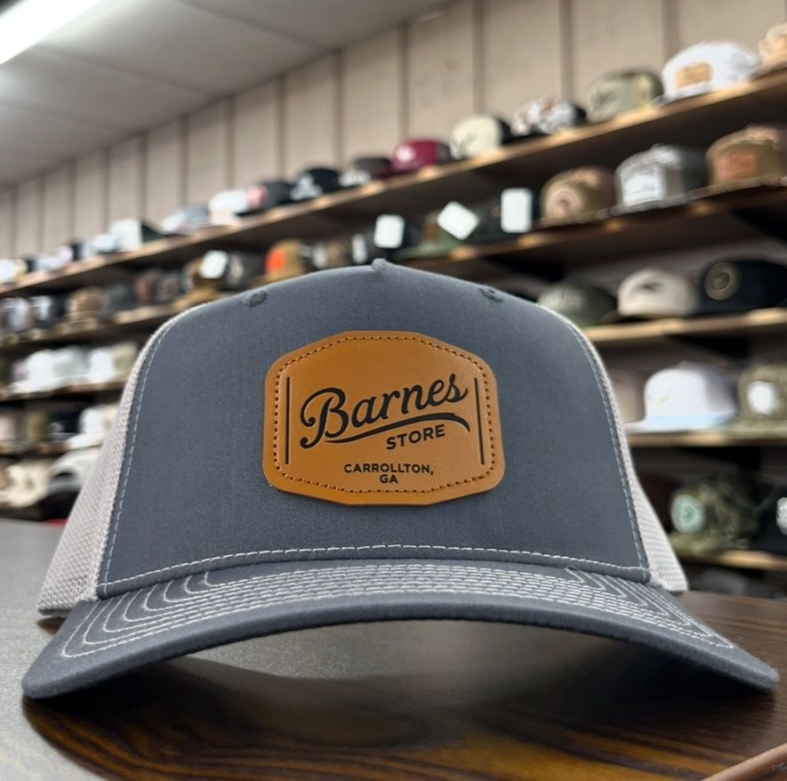 Leather Patch Hi Pro Trucker Hat - Charcoal/Grey