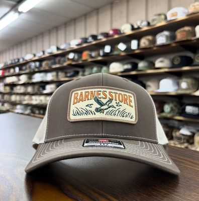 Barnes Woven Patch Trucker Hat - Chocolate Chip