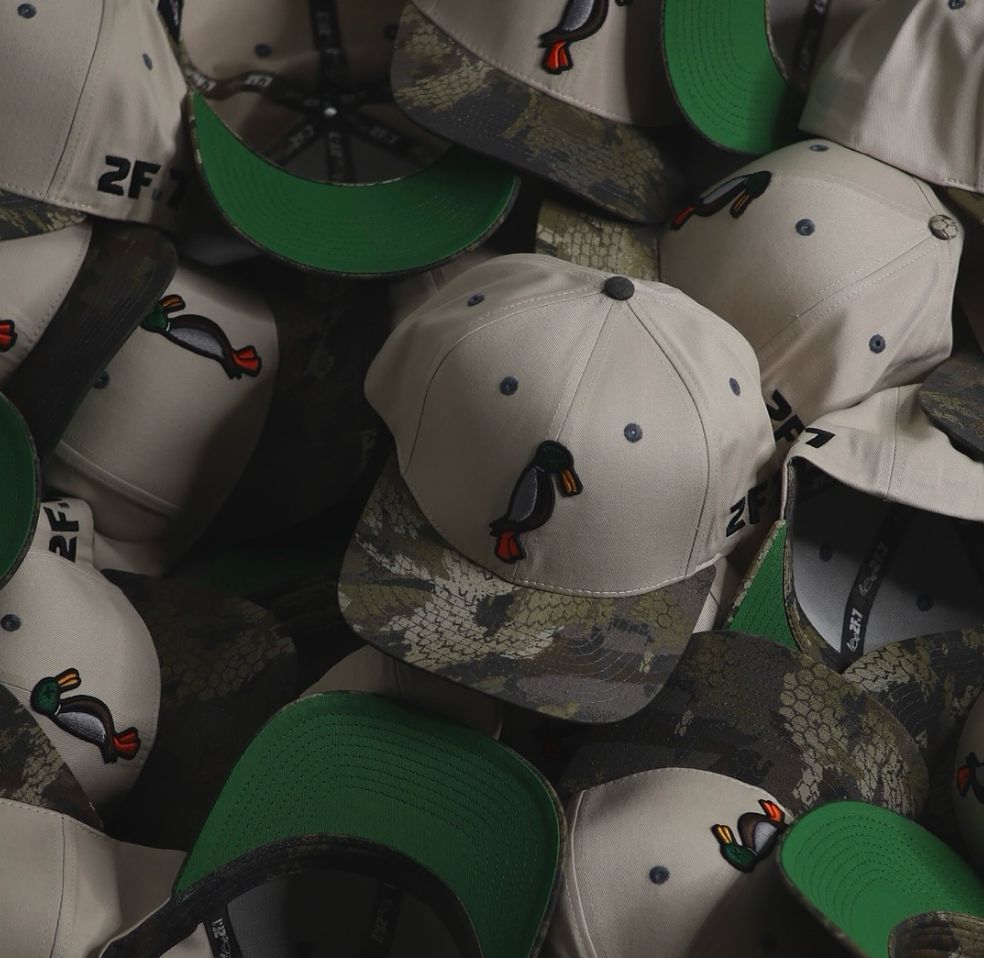 Duck Snapback Hat - Sitka Timber/Off White