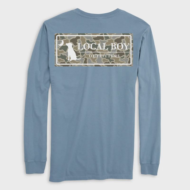 Youth Sand Dog &amp; Moon Plate Long SleeveTee