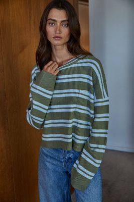 Off The Trail Lightweight Striped Sweater