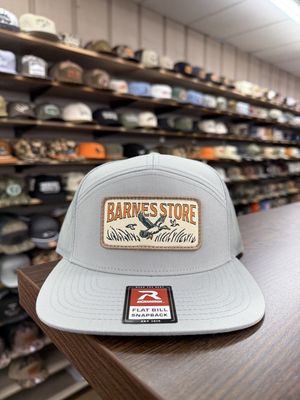 Barnes Woven Patch 7-Panel Hat - Quarry