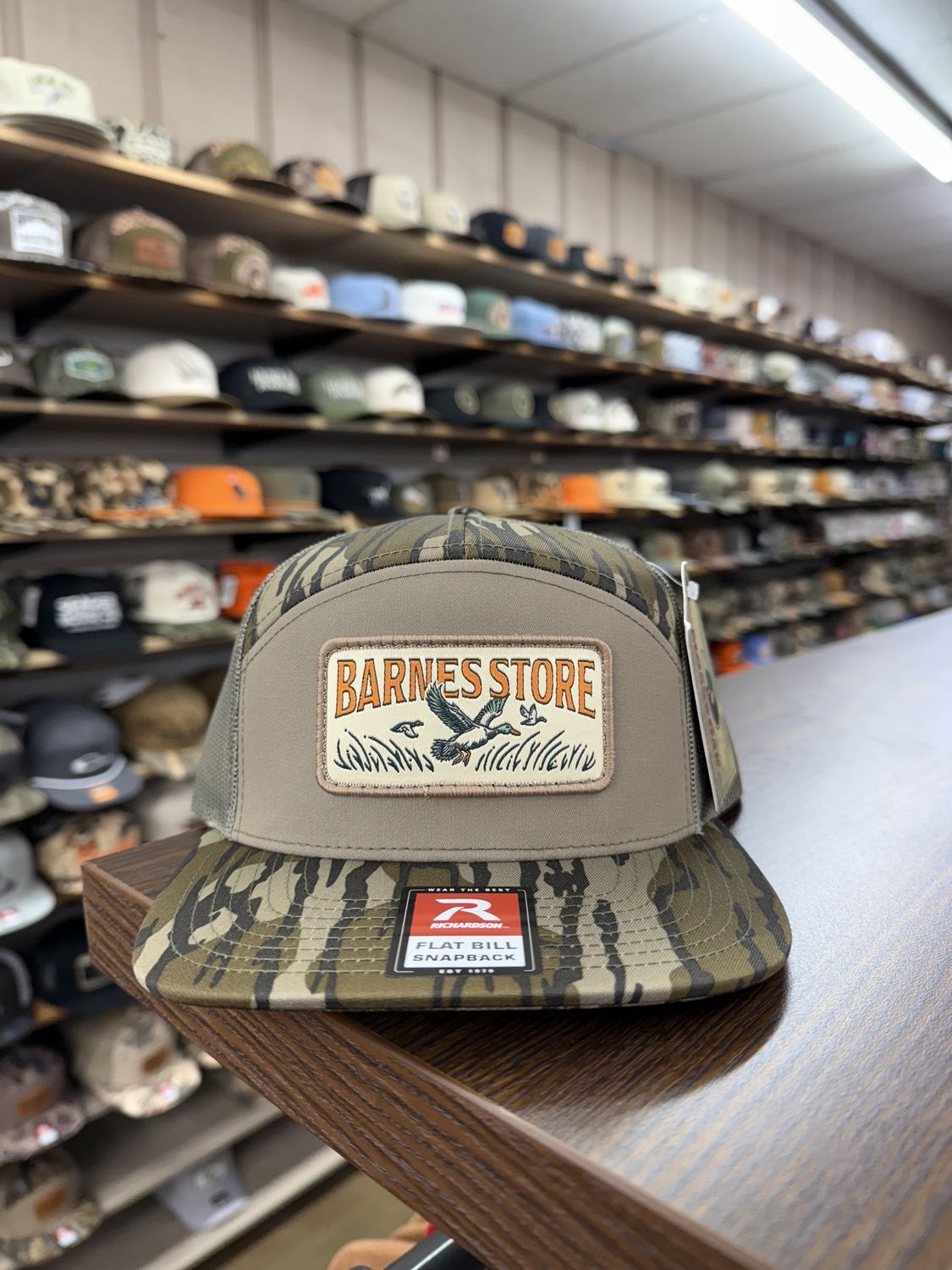 Barnes Woven Patch 7-Panel Hat - Bottomland