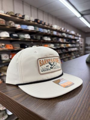 Barnes Woven Patch Rope Hat - Birch/Black