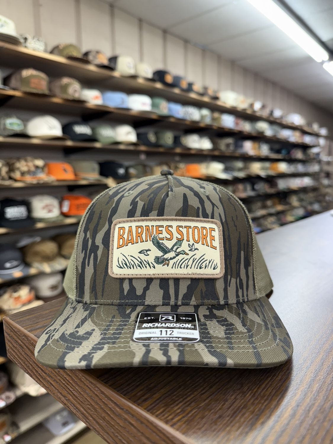 Barnes Woven Patch Trucker Hat - Bottomland
