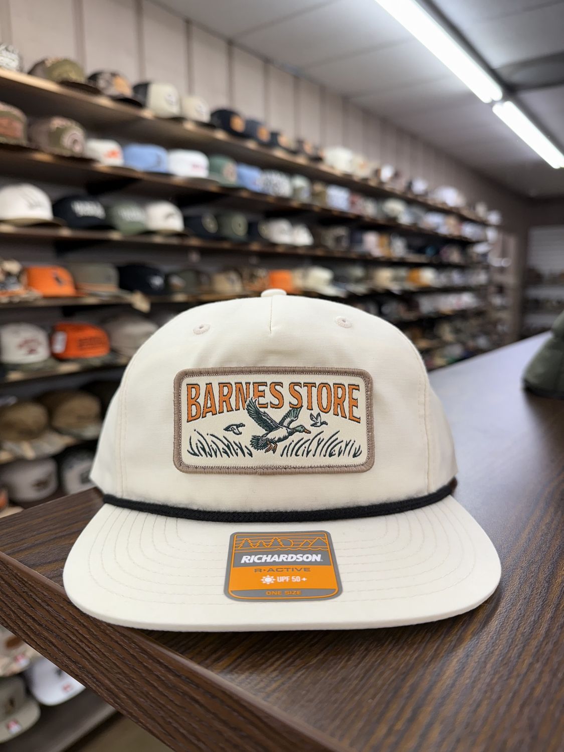 Barnes Woven Patch Rope Hat - Birch/Black