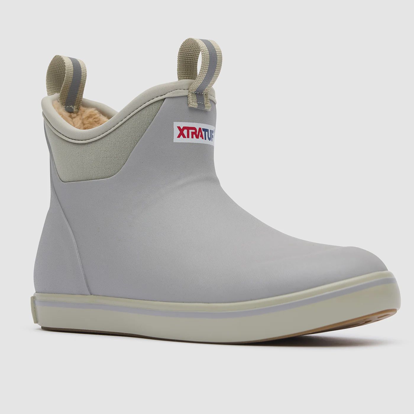 Women's Fleece Lined Ankle Deck Boot - Gray