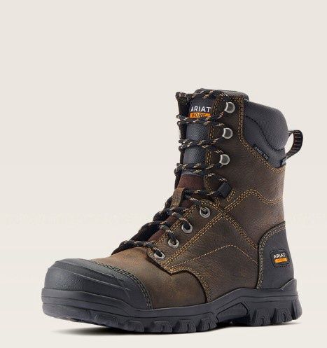 Treadfast 8" Waterproof Steel Toe Work Boot, Size: 7, Width: D