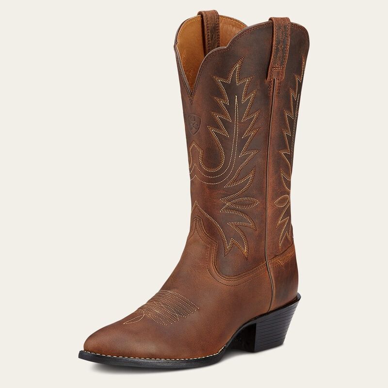 Heritage R Toe Western Boot, Size: 5, Width: B