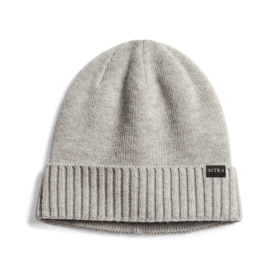 Cuffed Knit Beanie - Heather Grey