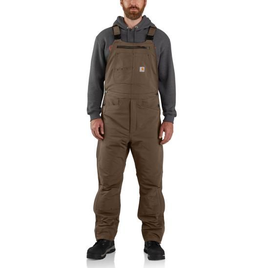 Men's Super Dux™ Relaxed Fit Insulated Bib Overall - Coffee