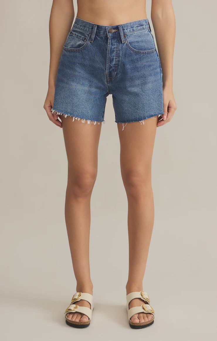 Everyday High-Rise Denim Shorts, Color: Vintage Indigo, Size: 26