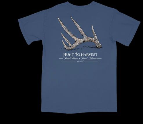 Antler Shed Short Sleeve Tee, Color: Navy, Size: SML