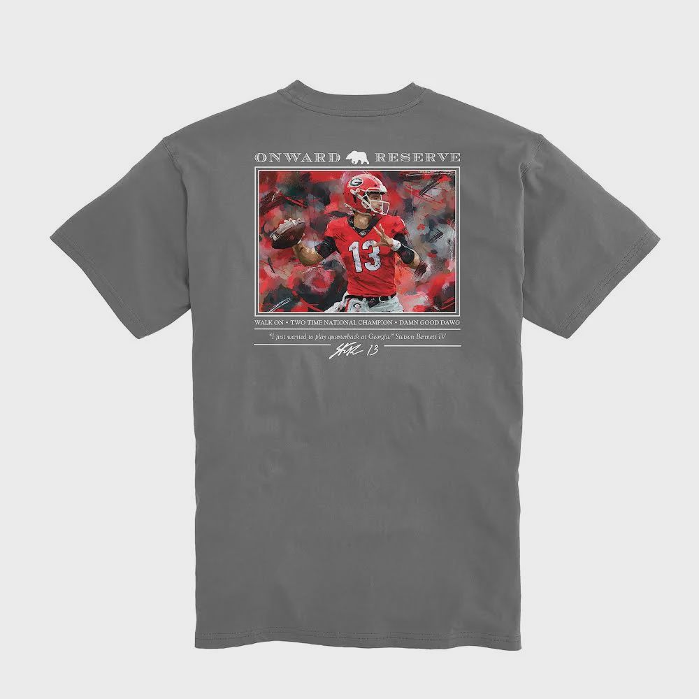 Stetson Bennett Short Sleeve Tee - Granite, Size: SML