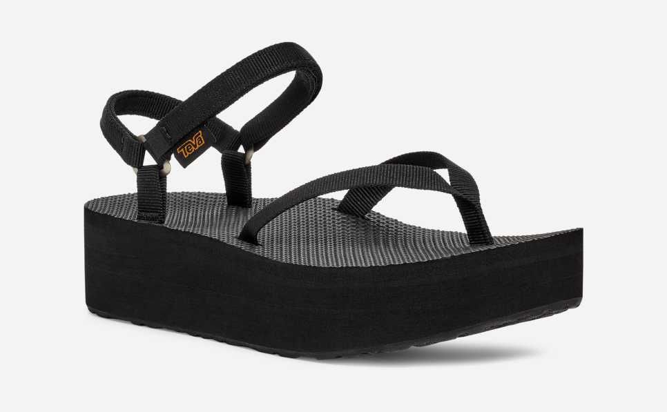 Flatform Slim Sandal - Black Flatform Slim Sandal - Black