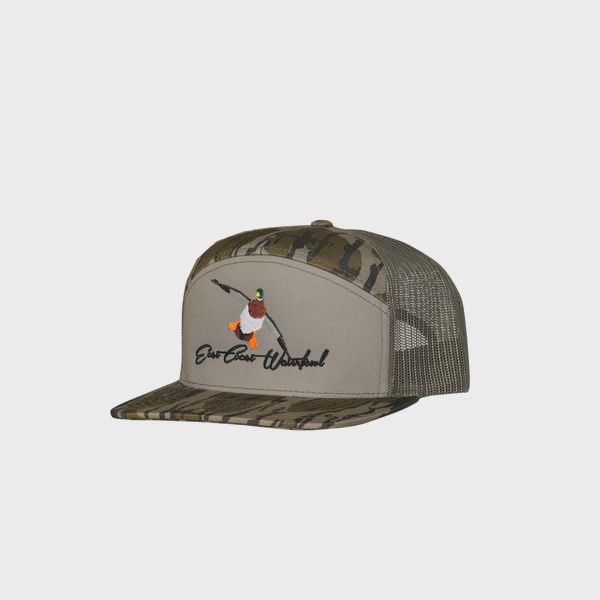 Embroidered Mallard Logo 7 Panel Hat - Bottomland