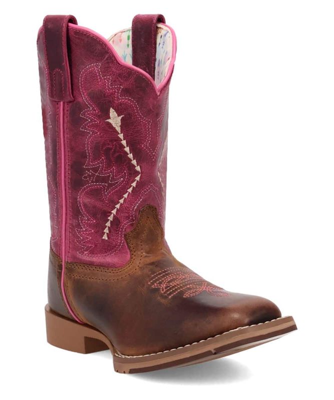 Children's Salina Boot - Tan/Pink
