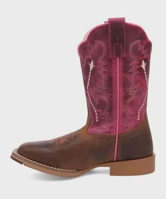 Children's Salina Boot - Tan/Pink