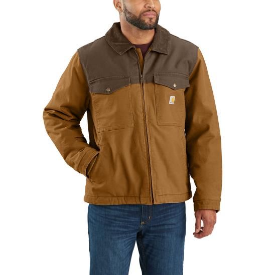 Men's Montana Rugged Flex Relaxed Fit Duck Vest - Brown/Coffee