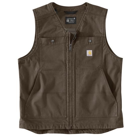 Men's Montana Relaxed Fit Duck Vest, Color: 217-Tarmac, Length: REG, Size: SML