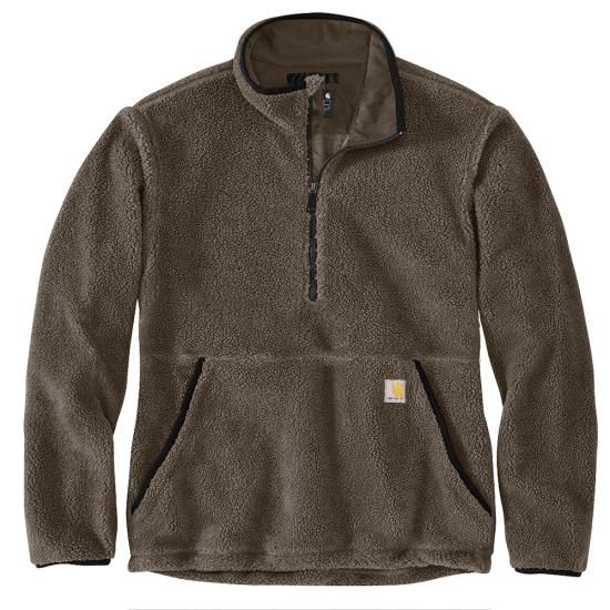 Men's Loose Fit Fleece Pullover, Color: 217-Tarmac, Length: REG, Size: SML