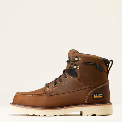 Men's 6" Rebar Lift Waterproof Composite Toe Distressed Brown