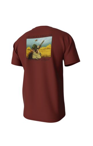 Clay Shooting  Short Sleeve Pocket Tee, Size: SMALL