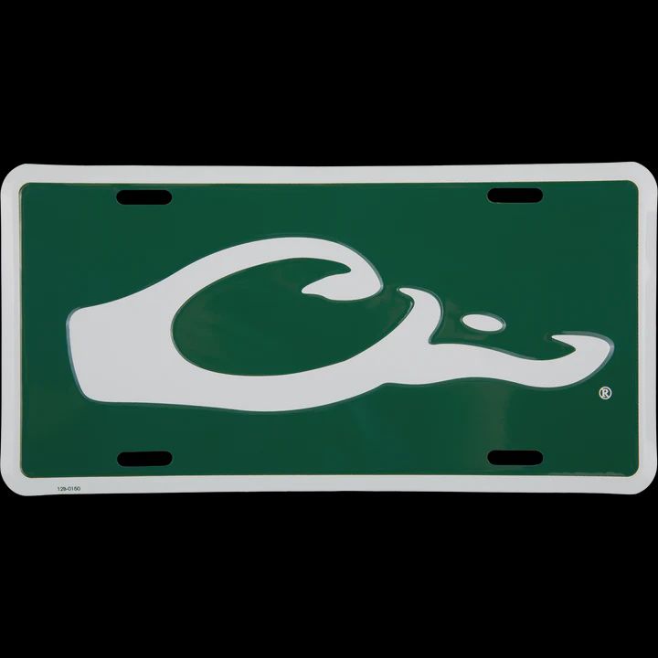 Logo License Plate - Green