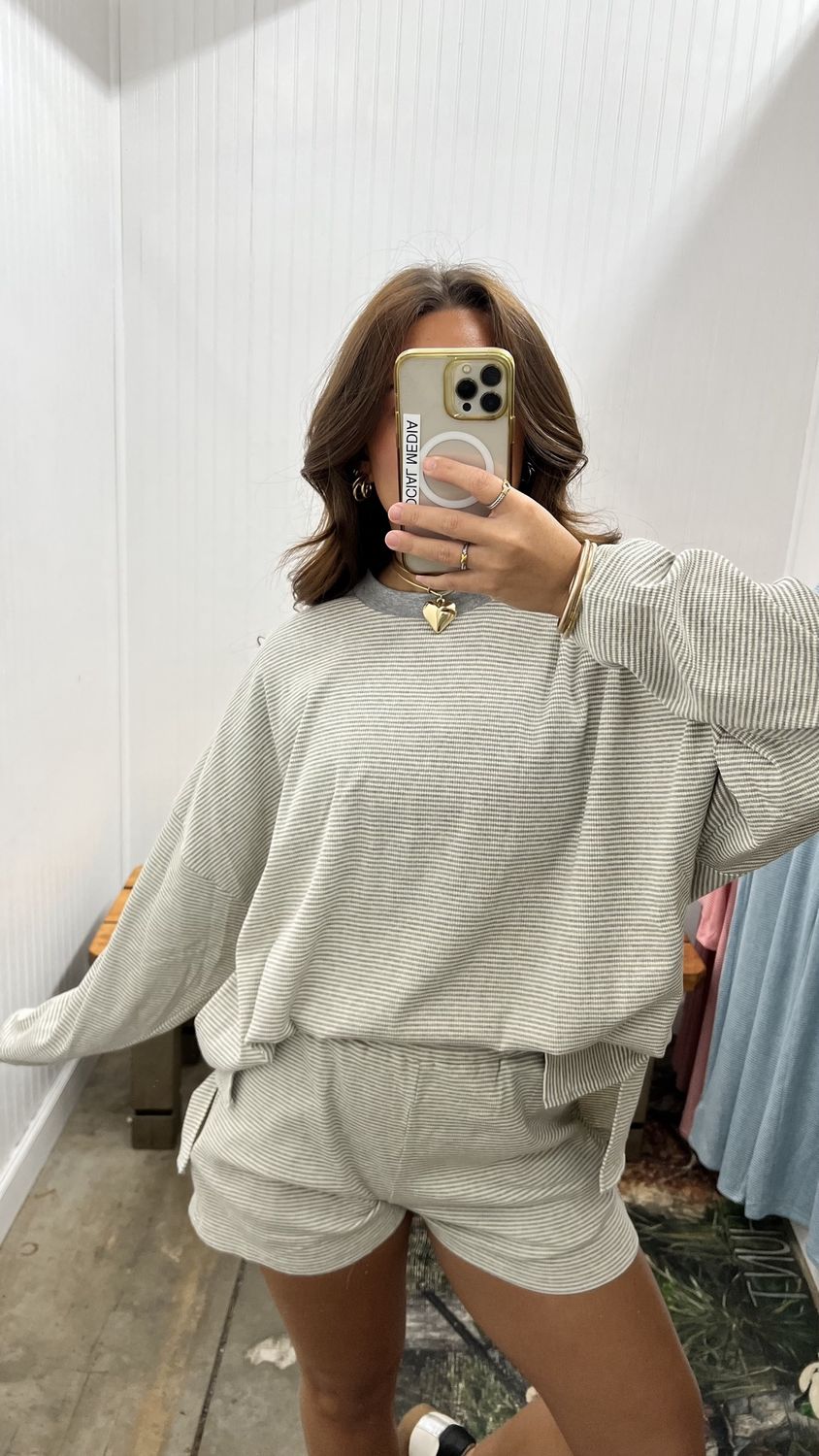 On My Way Long Sleeve Striped Top