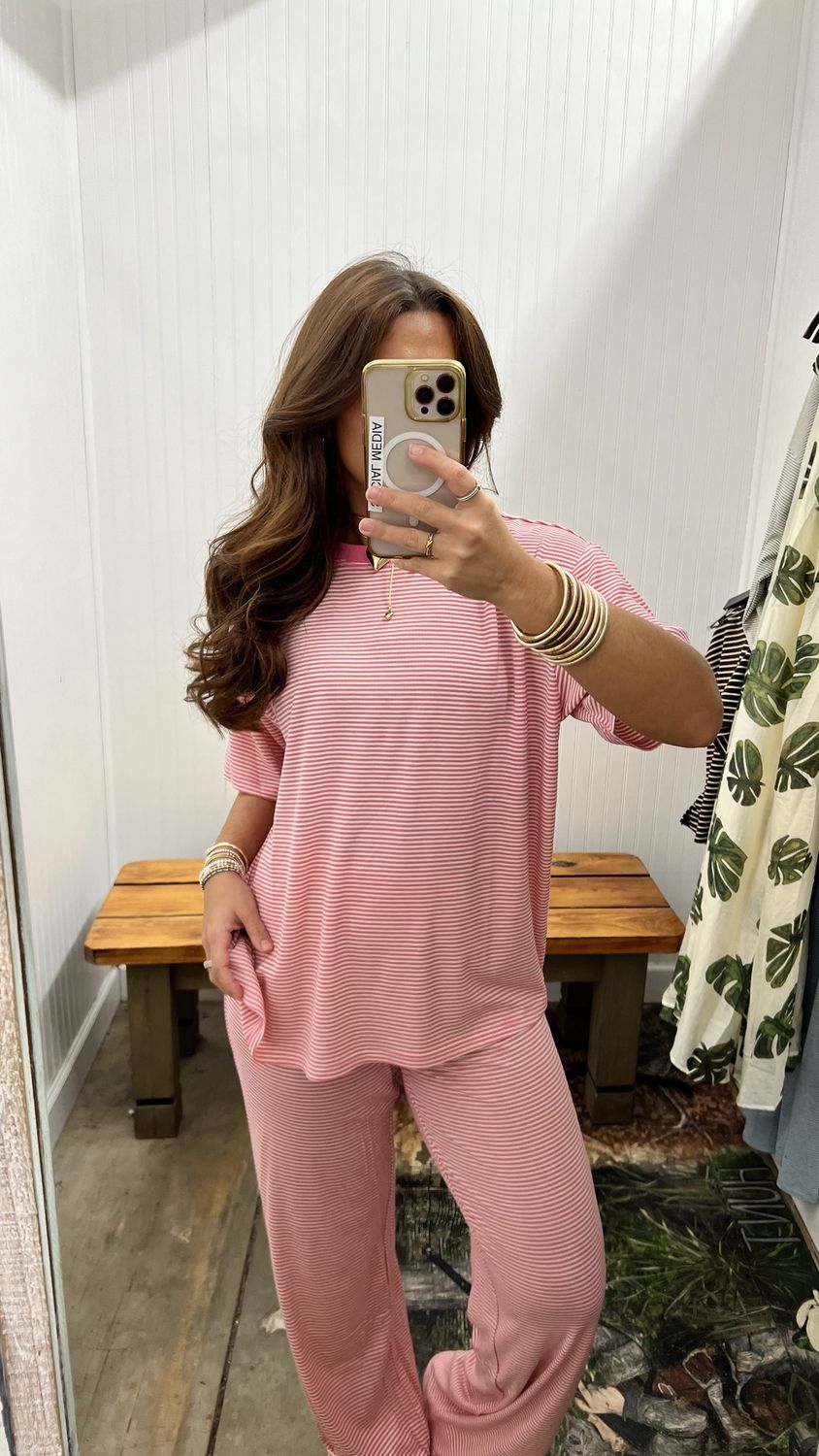 Over It All Striped Pants