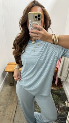 Simple Plan Short Sleeve Striped Top