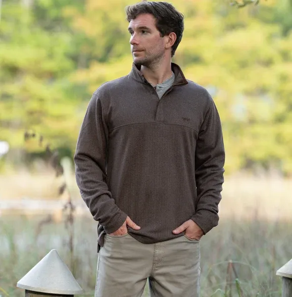 Oxford Pullover - Herringbone Mocha