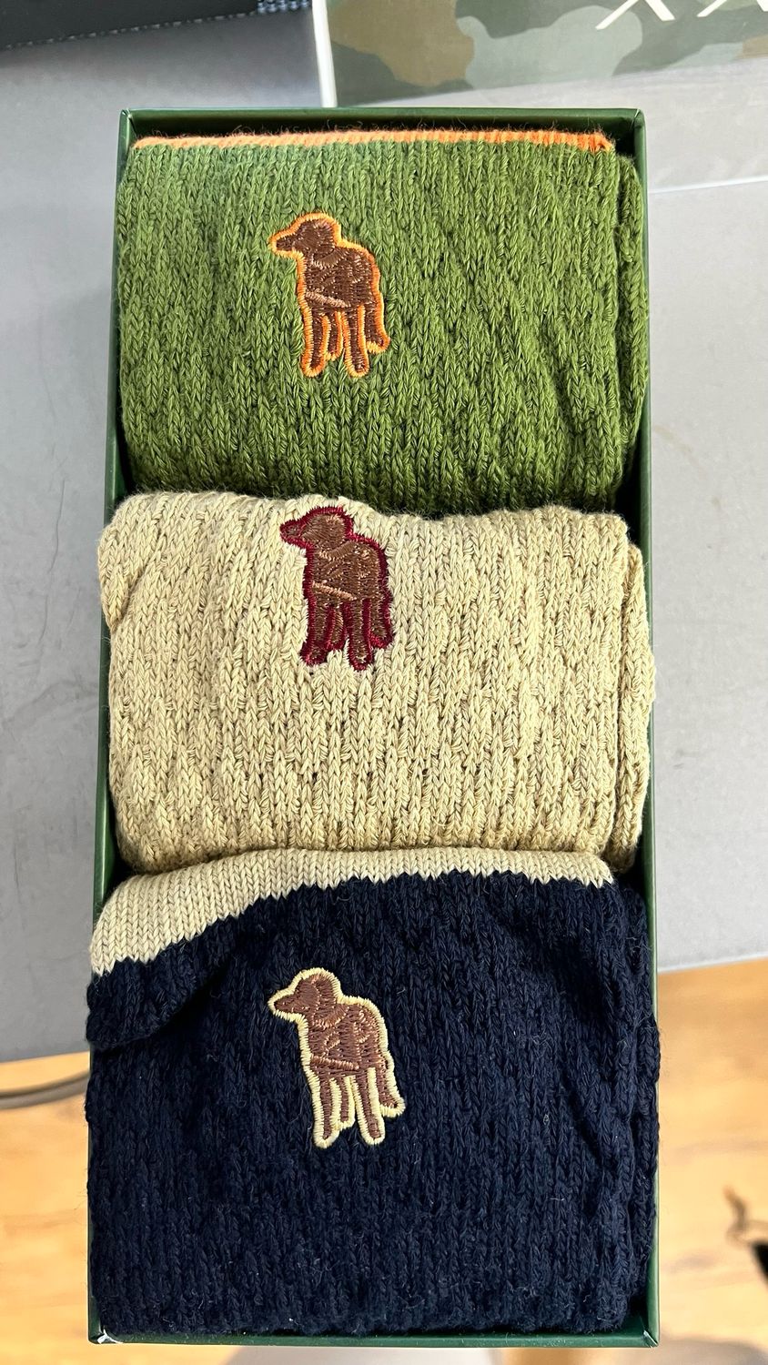 3-Pack Quilted Cotton Socks