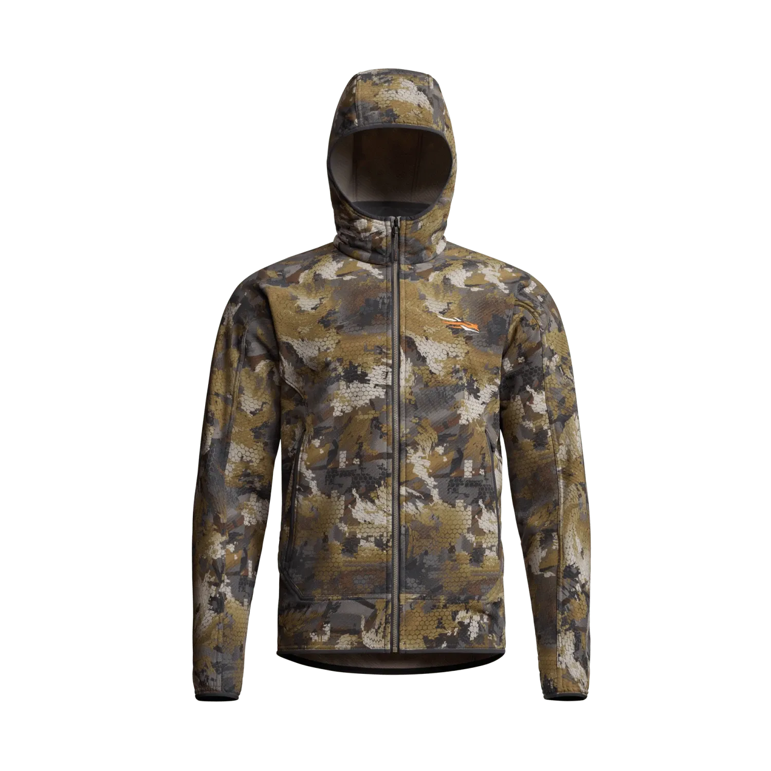 Alpha Fleece Hooded Jacket, Color: TM-Optifade Timber, Size: MED