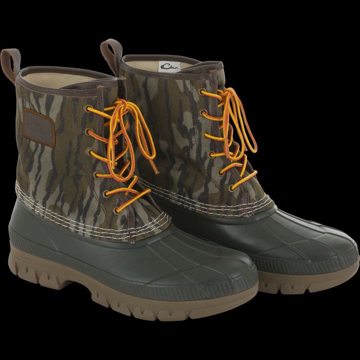 Throwback 80 Waxed Canvas Lace Up Duck Boot, Color: Bottomland, Size: 13