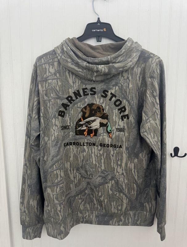 Chocolate Lab &amp; Mallard Mossy Oak Hoodie