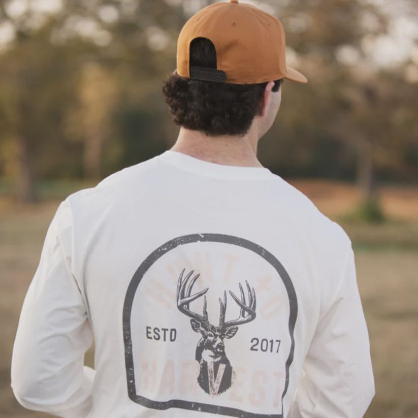 Deer Badge Long Sleeve Tee - Campfire Cream