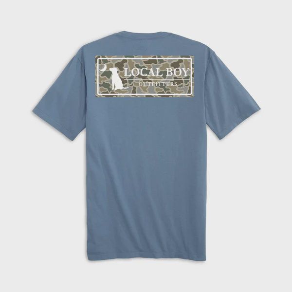 Youth Sand Dog &amp; Moon Plate Short Sleeve T-Shirt - Slate